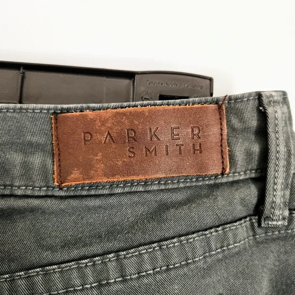 EUC Parker Smith Forest Green Denim Skinny Jeans w/ Stretchy Waist Women's Sz 31 - Picture 4 of 7